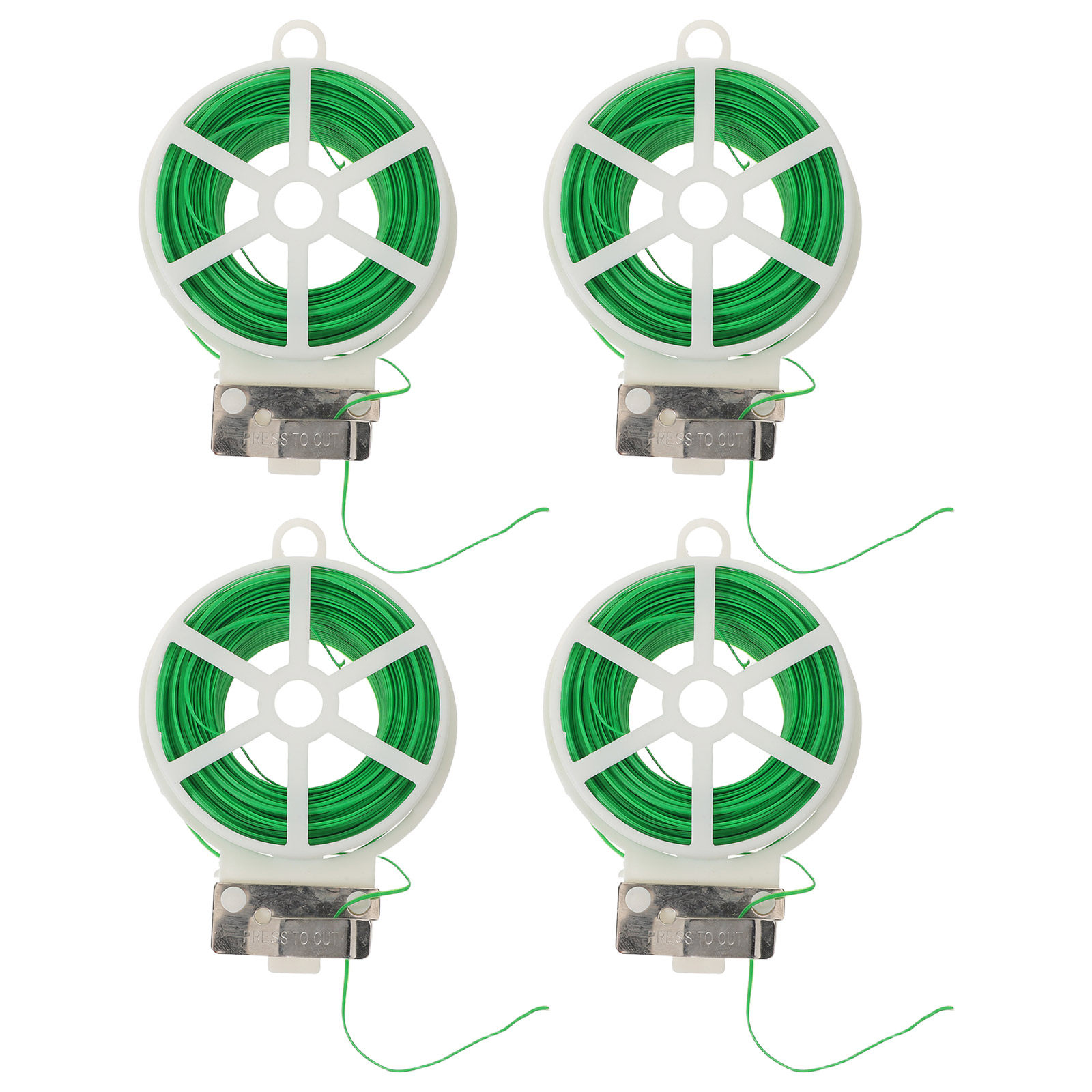 Vine Climbing Plastic - 4 Rolls Green Plastic Coated Garden
