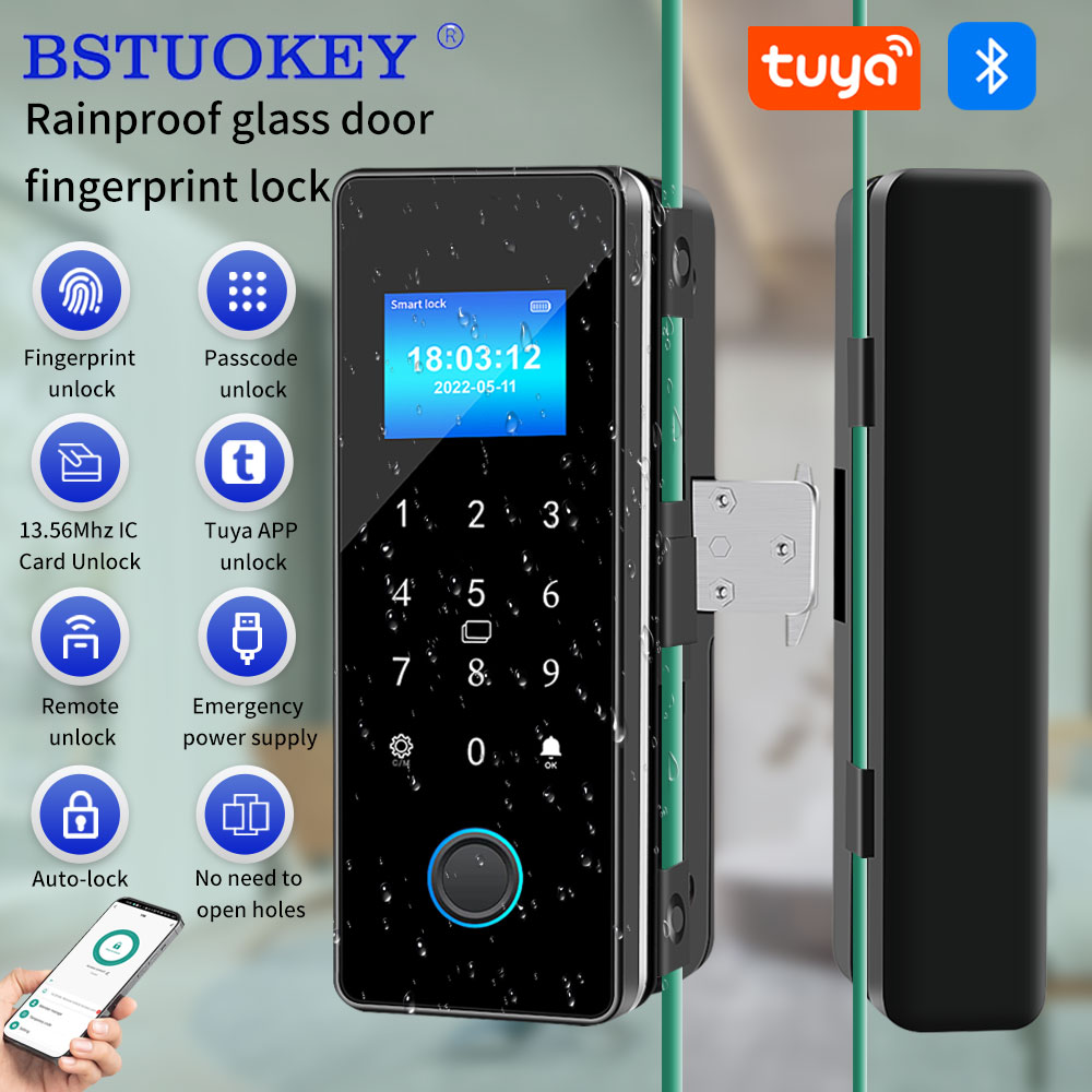 Waterproof Tuya APP Control Sl - Glass Door Hinge 评论和价格