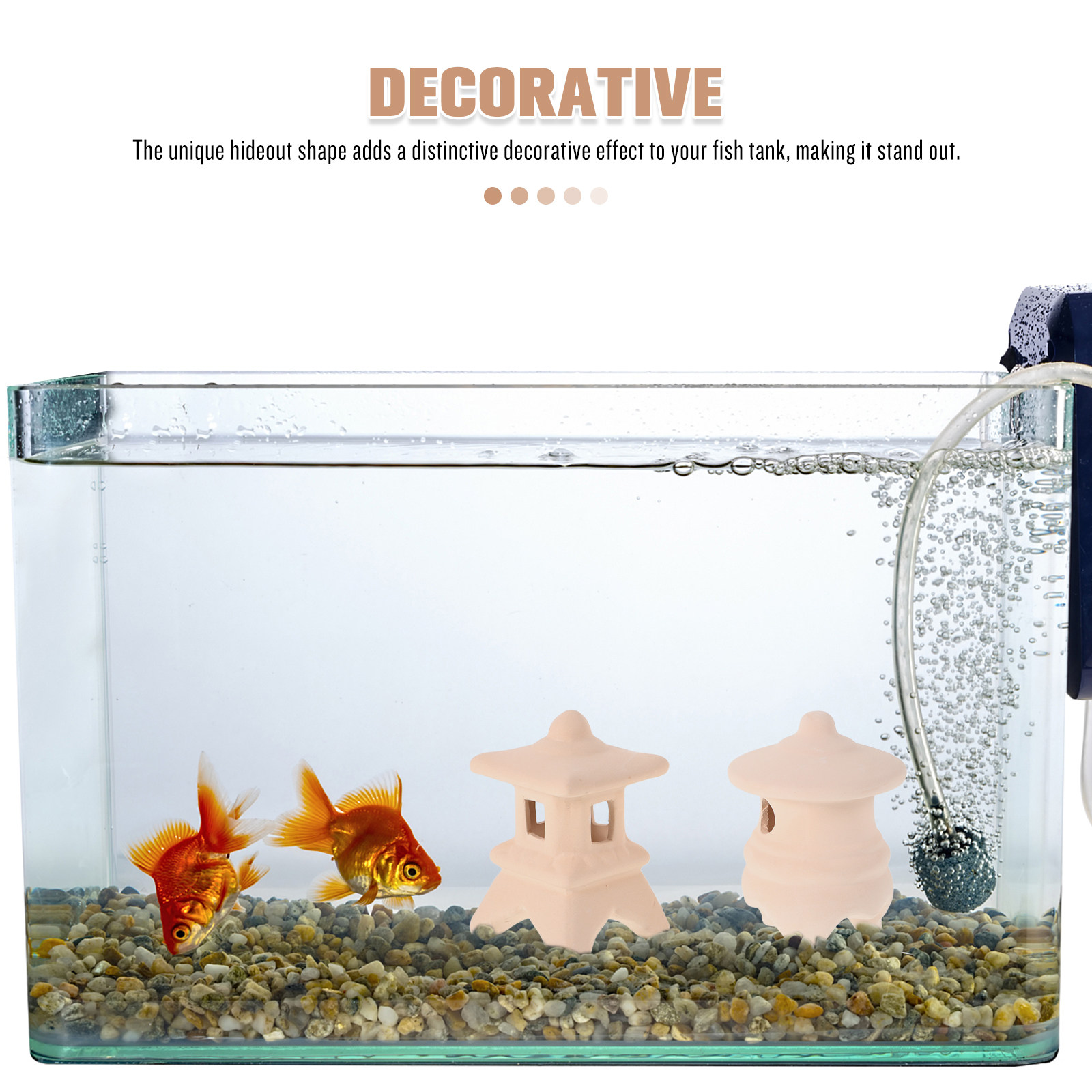 2Pcs Ceramic Fish Tank Decor F - Hide Cave Ceramic 评论和价格